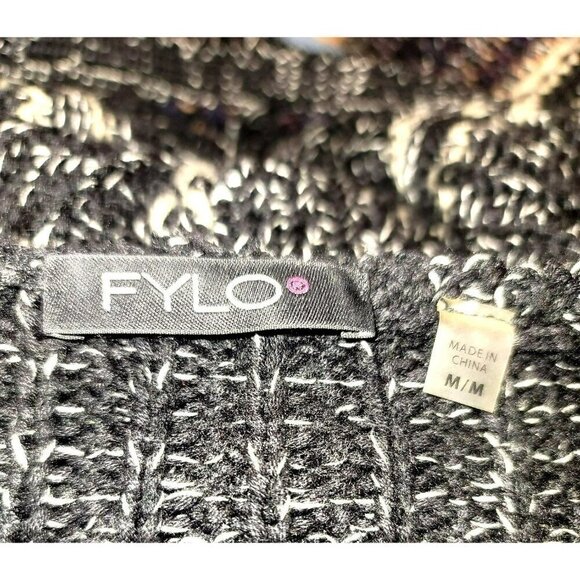 FYLO London - Fringed hoodie cardigan Size M - Picture 8 of 9